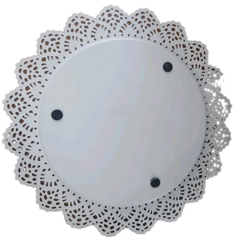 Hand Painted Filigree Edged Tray Multicolor Signed